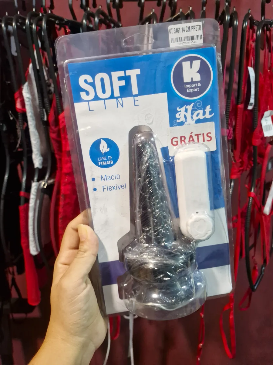 Plug anal com ventosa e vibrador